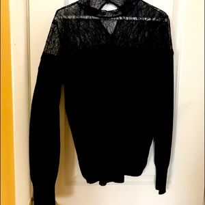 Jennifer Lopez Black Lace sweater